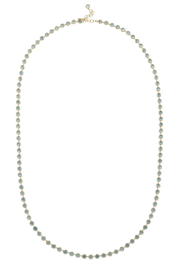 Irene Neuwirth Rosecut Aquamarine Necklace