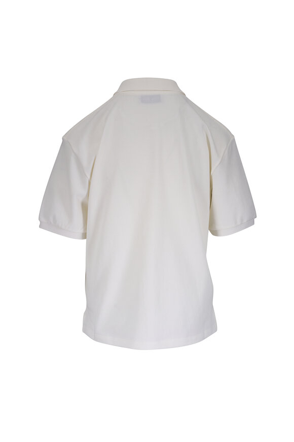 Miu Miu White Cotton Pique Polo - view 3
