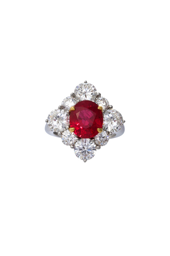 Bayco - 18K Gold & Platinum Ruby & Diamond Ring