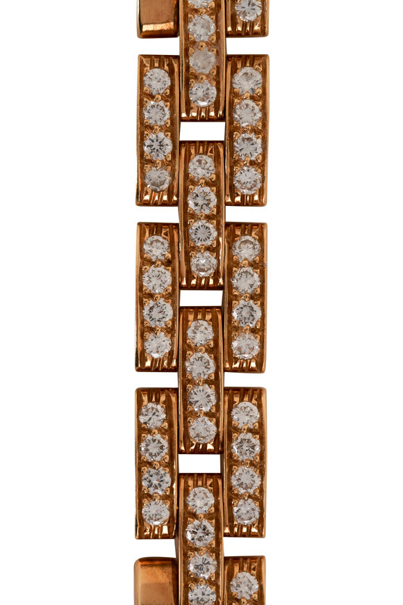 Estate Jewelry - Cartier Panthere Gold Link Bracelet 