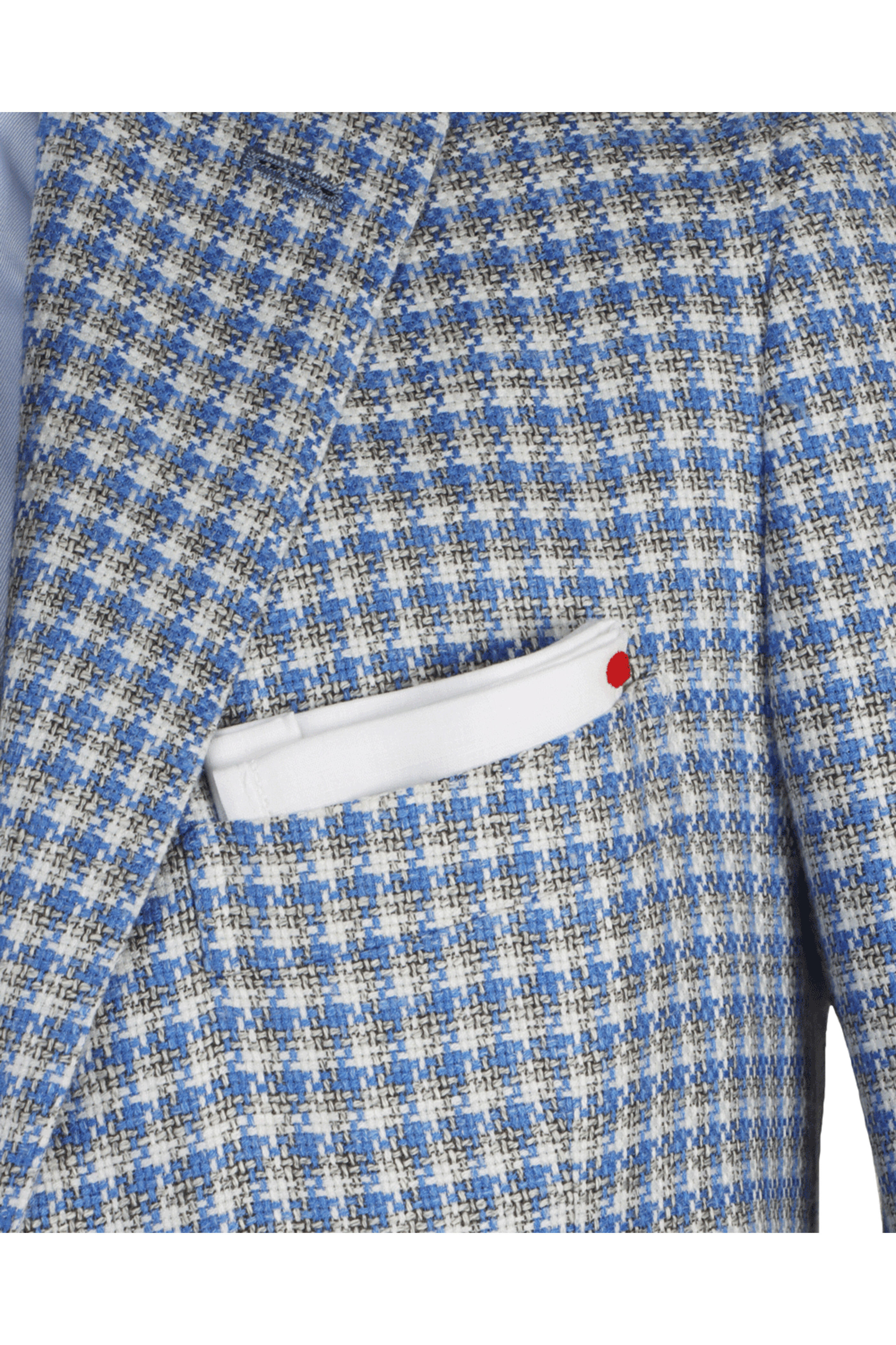 Kiton - Blue & Gray Check Sportcoat