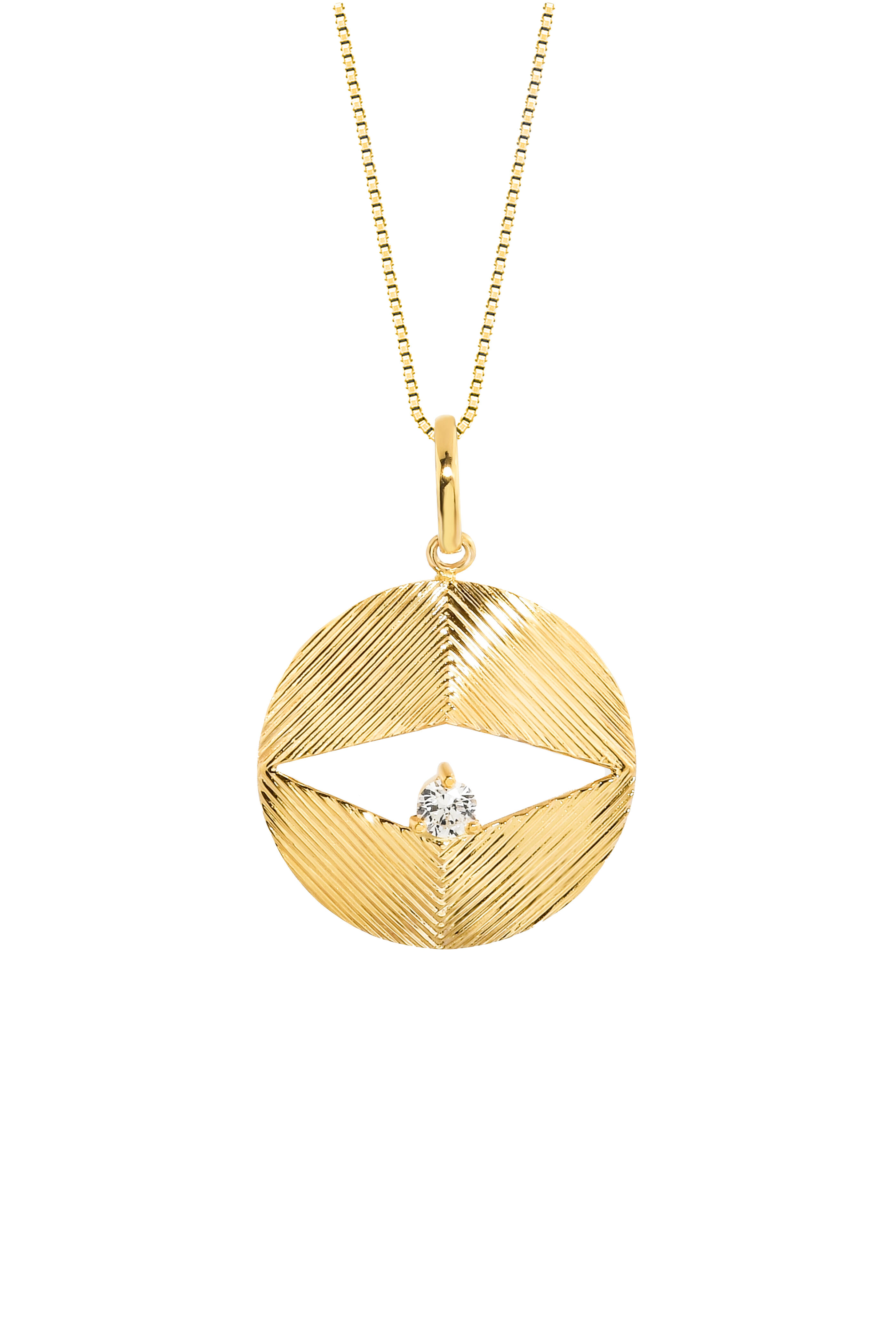 Carolina Neves - Diamond Eye Pendant Necklace