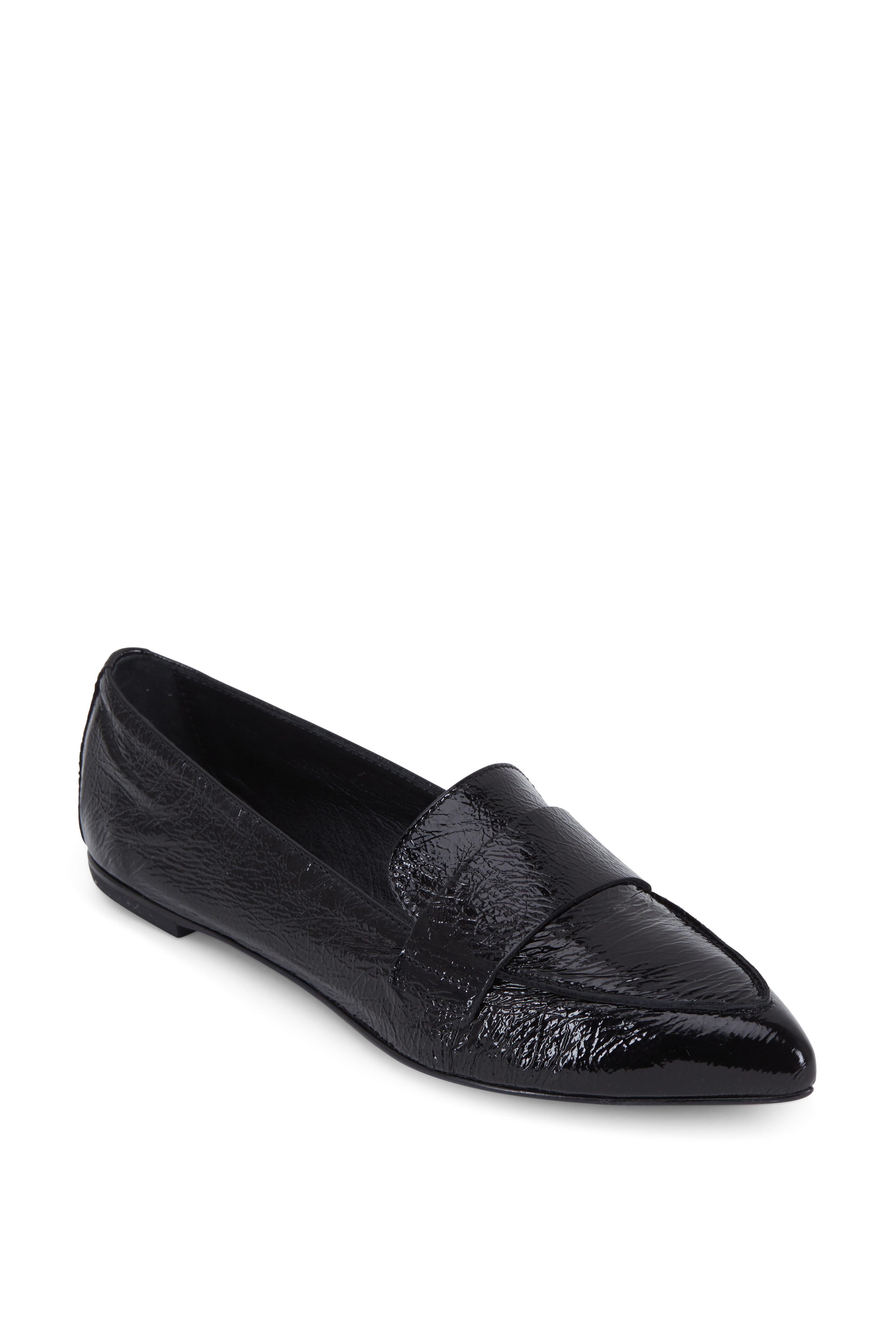 AGL - Black Patent Leather Pointed Toe Loafer