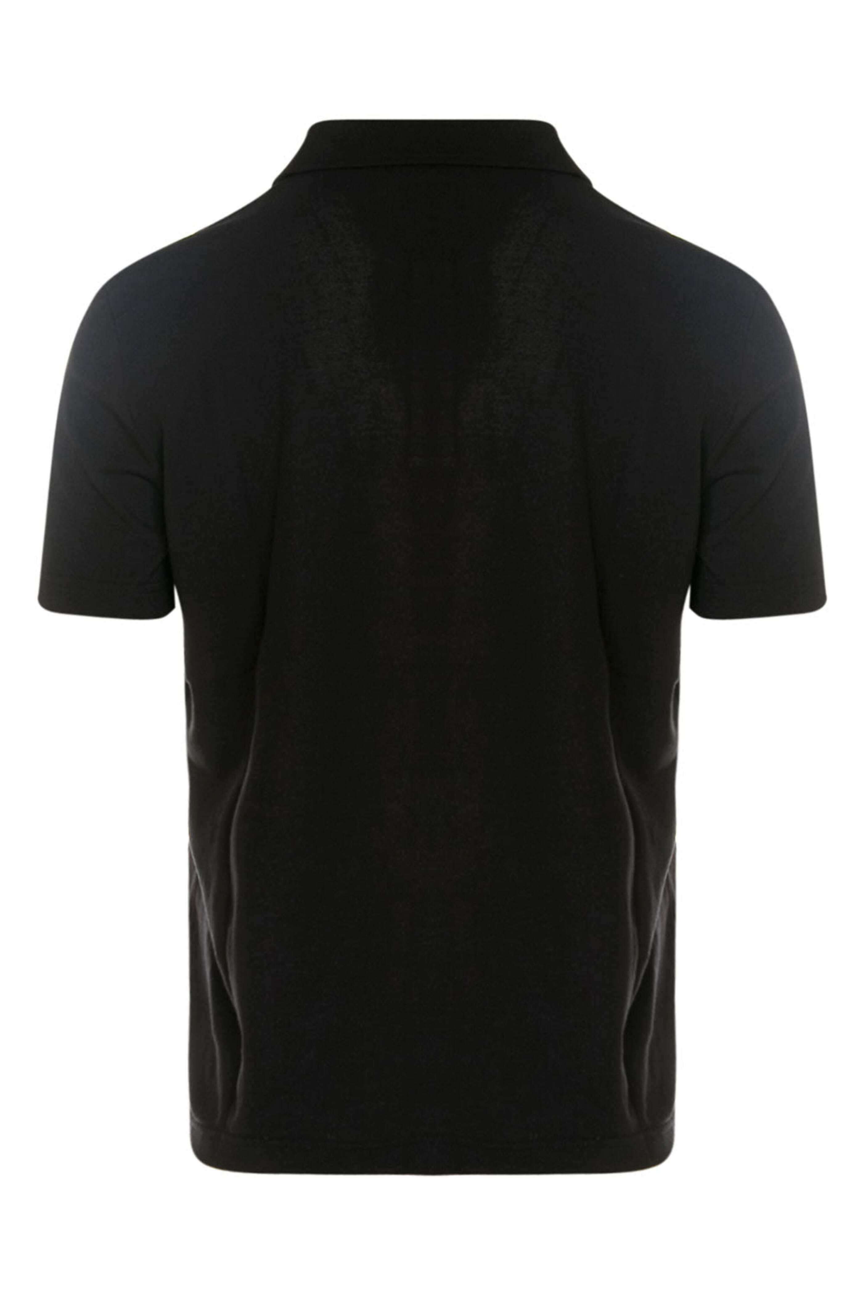 KNT - Black Johnny Collar Short Sleeve Polo | Mitchell Stores