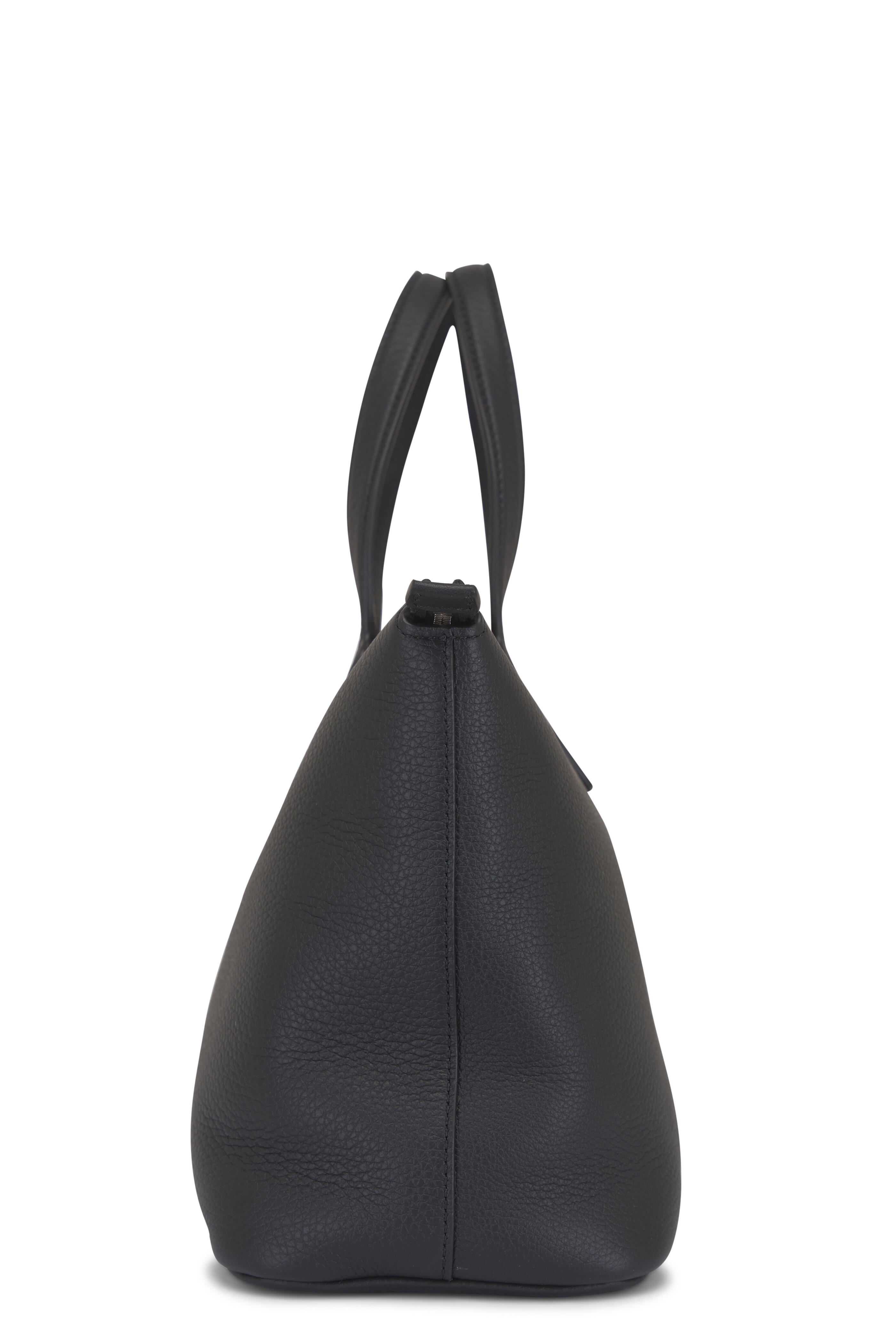 The Row - Marcel Black Ans Leather Top Handle Bag