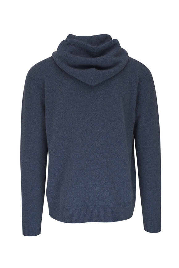 Isaia - Blue Cashmere Hoodie