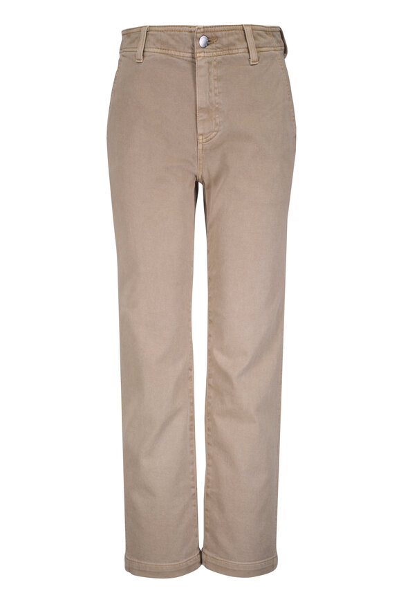 AG Brinley Tan Mid-Rise Straight Jean - view 1