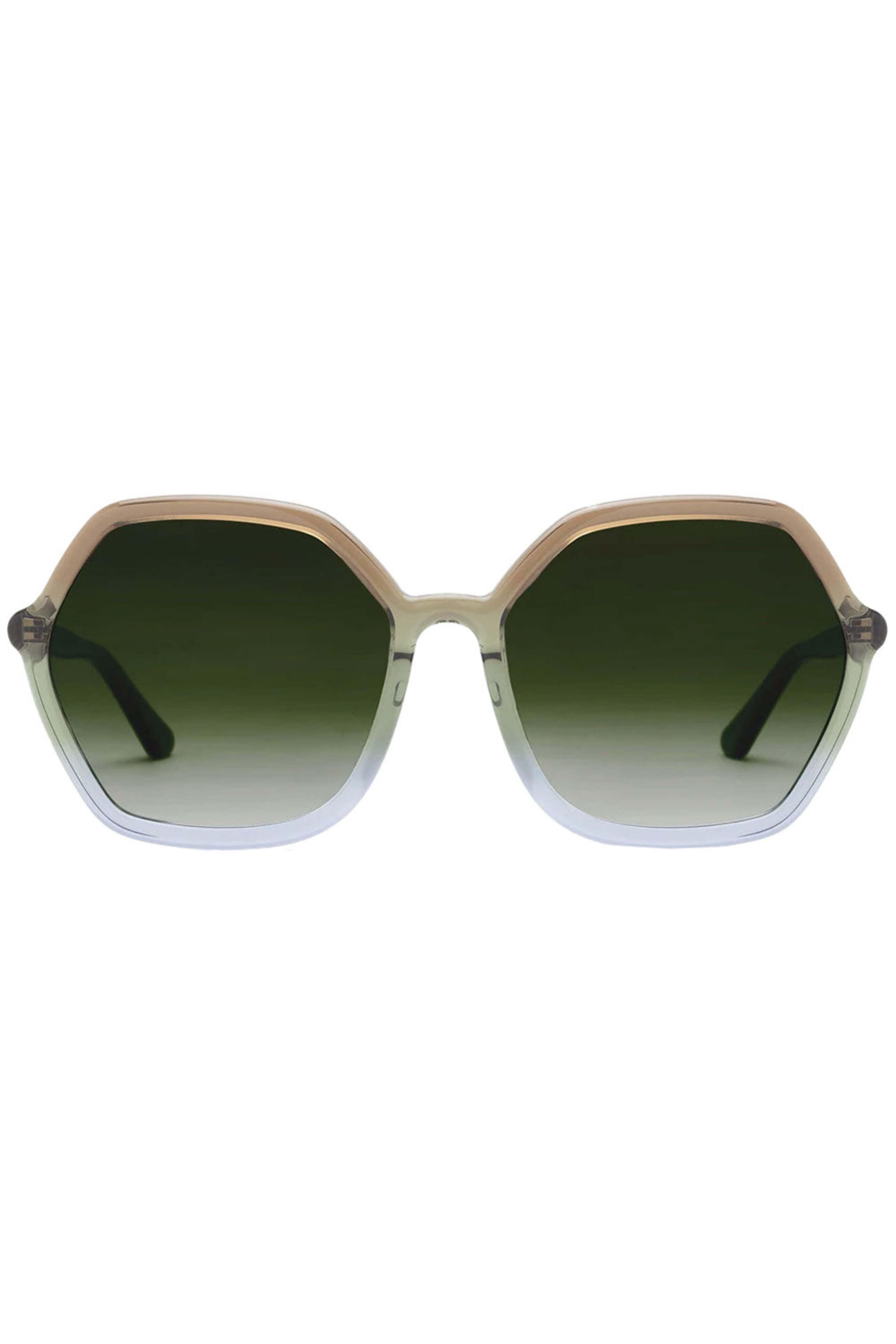 KREWE Prytania Sunglasses In Polarized Matcha and Pine Color Summer Lux Krewe – Shades Sunglasses main image 2