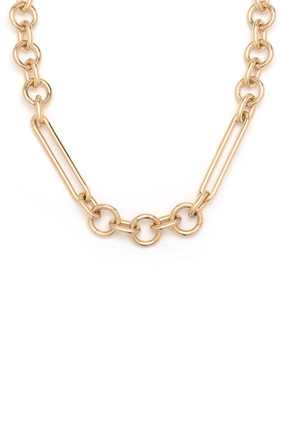 Foundrae 18k Yellow Gold Oversized Mixed Clip Chain - view 1