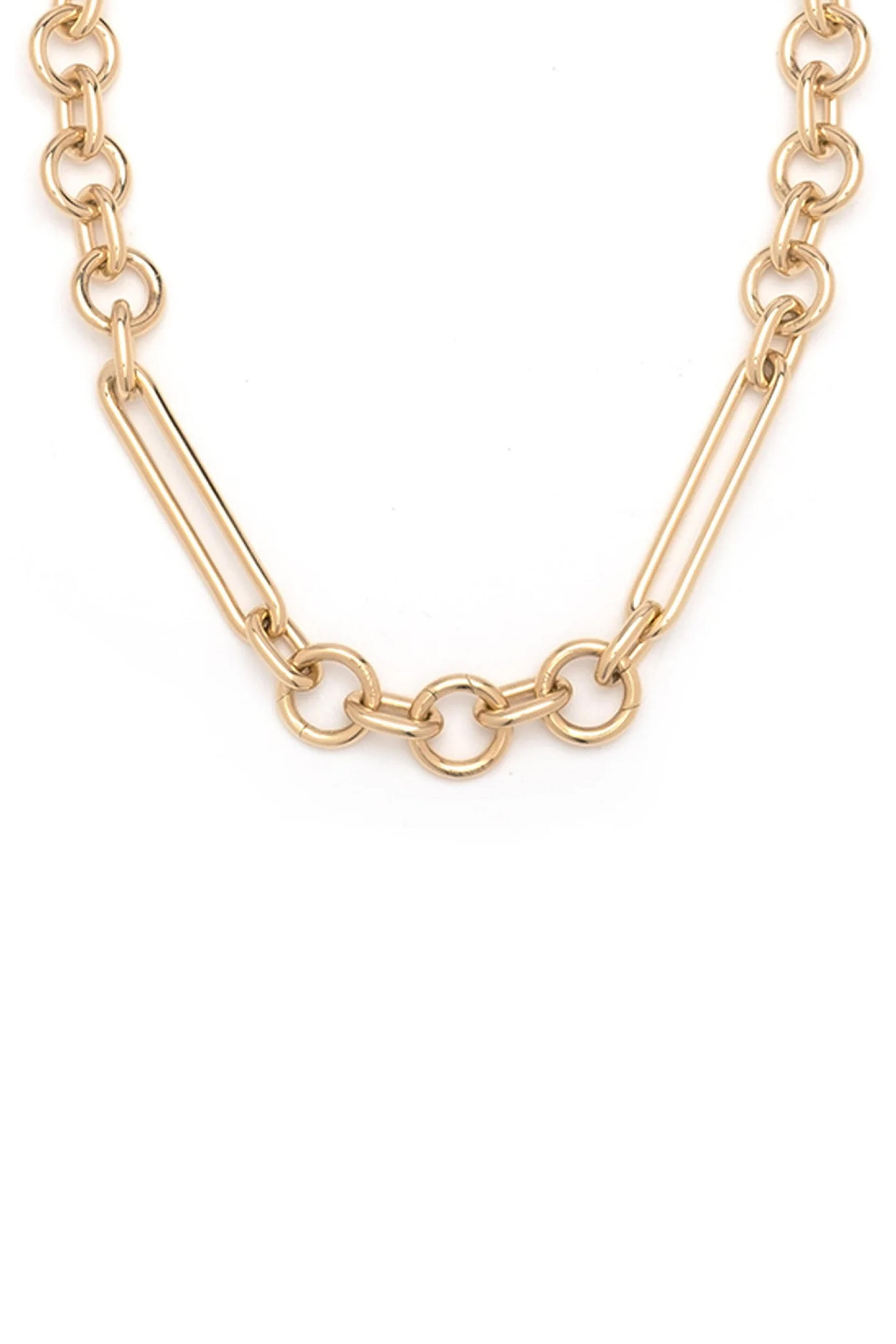 Foundrae - 18k Yellow Gold Oversized Mixed Clip Chain