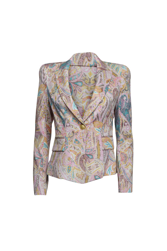 L'Agence - Bright Pink Leather Biker Jacket | Mitchell Stores