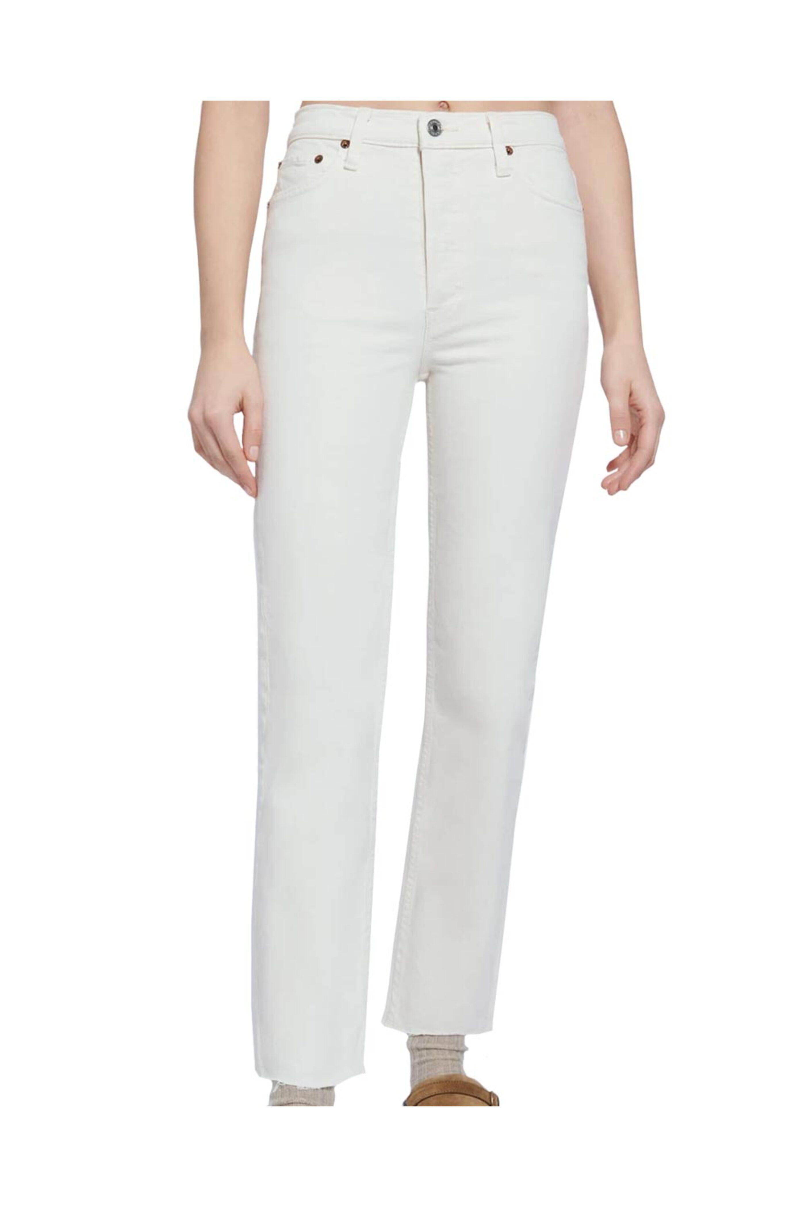 Re/Done - 70s Stove Pipe Jean in Vintage White