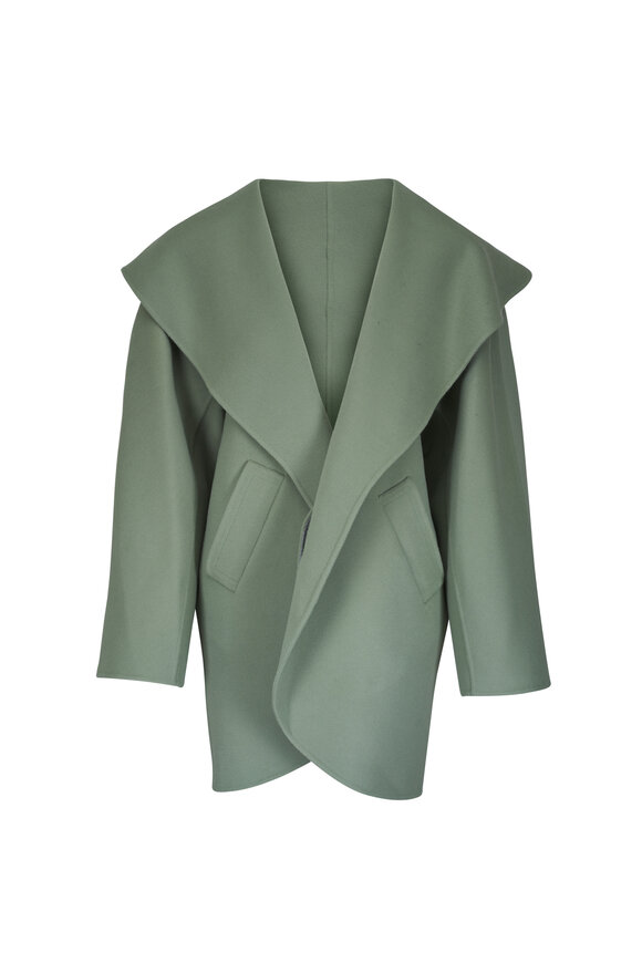 Loro Piana カシミヤ＆シルク アンサンブルセット ライムグリーン 42 Loro Piana - Freetime Windmate Cerulean Storm Coat