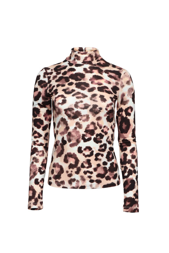 Cara Cara Suzie Ivory Abstract Animal Print Top
