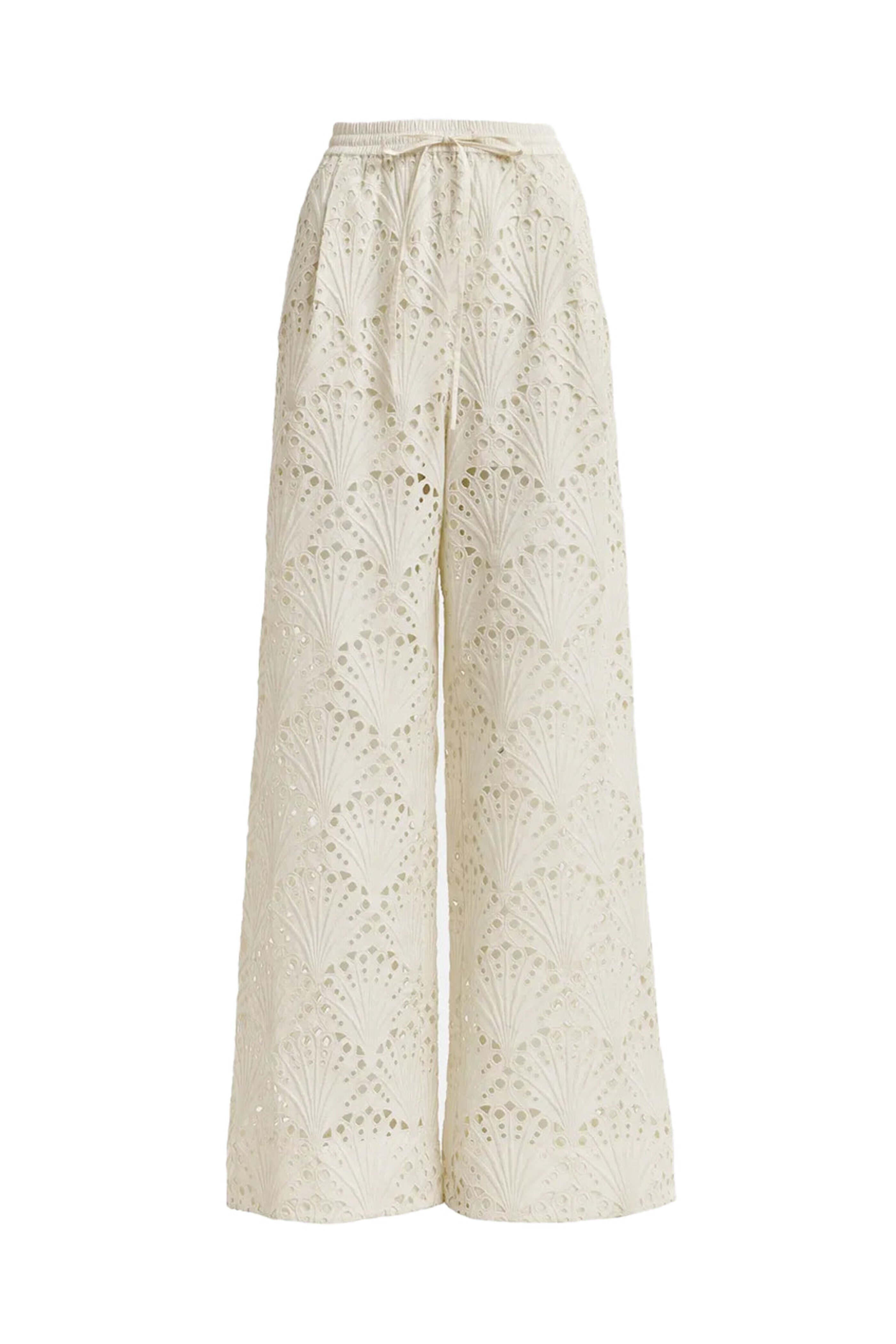 Essentiel Antwerp - Off White Fab Eyelet Pant