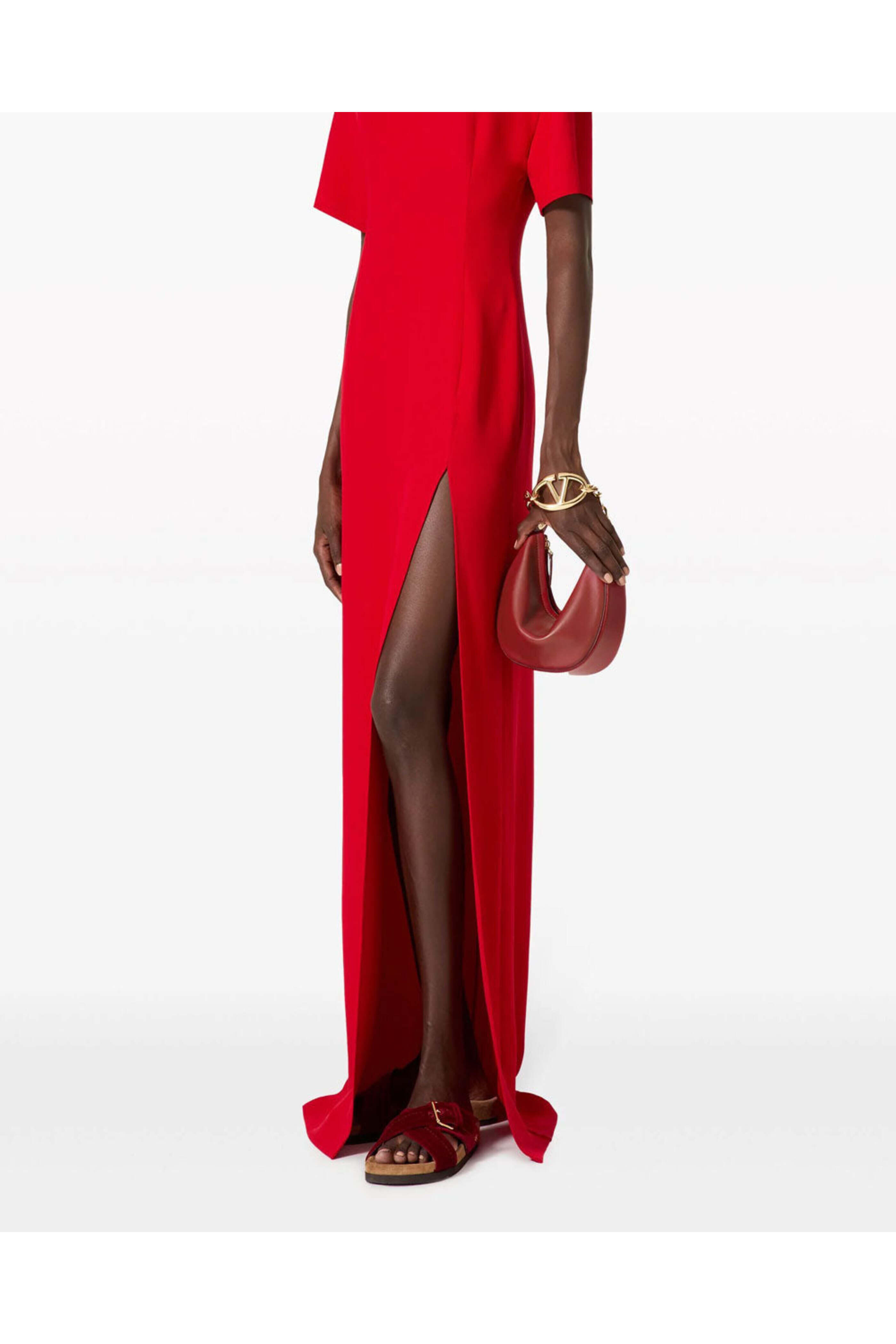 Valentino Garavani - Mini Moon Vlogo Hobo Bag in Rosso