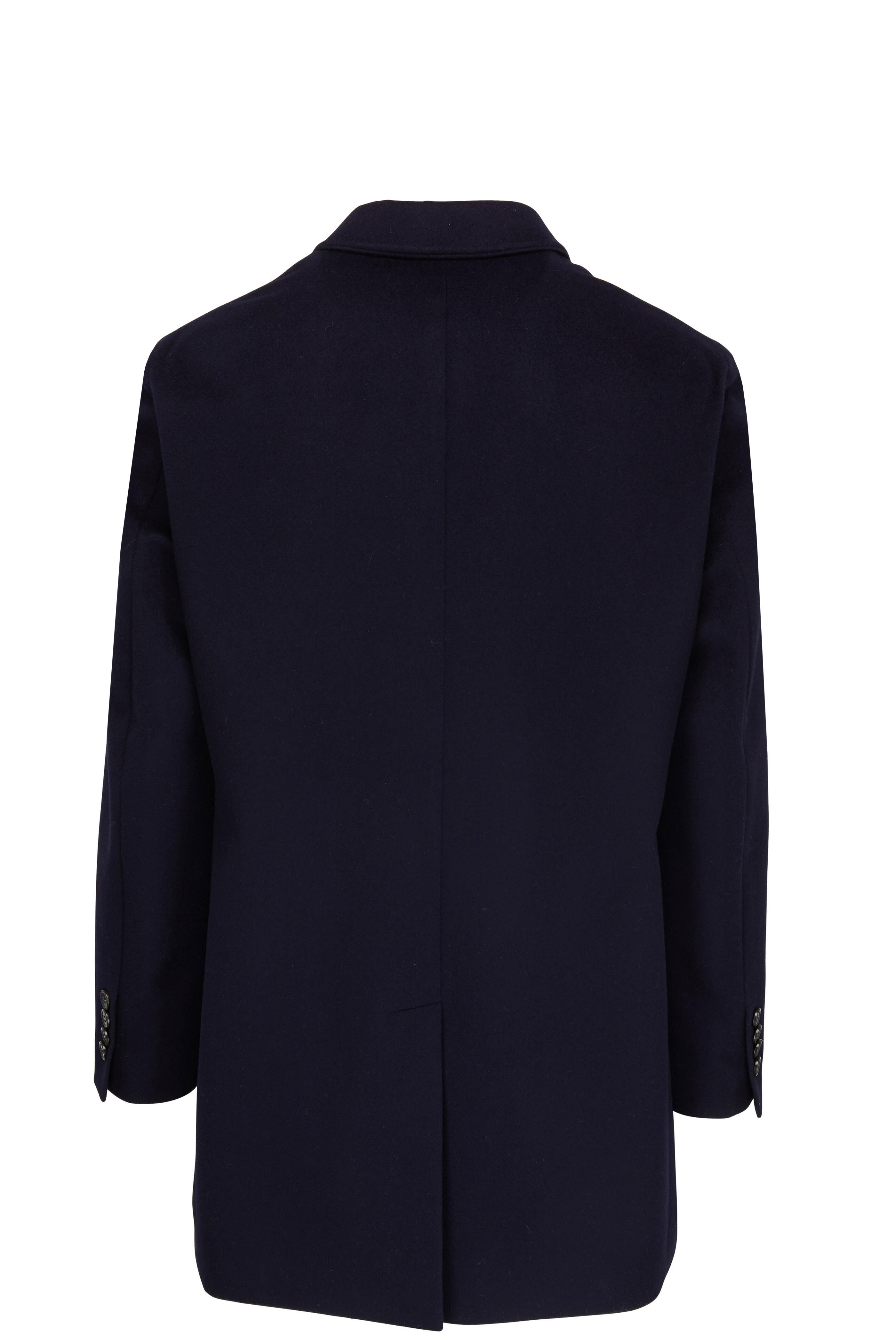 Loro Piana - Navy Blue Cashmere Storm System Coat