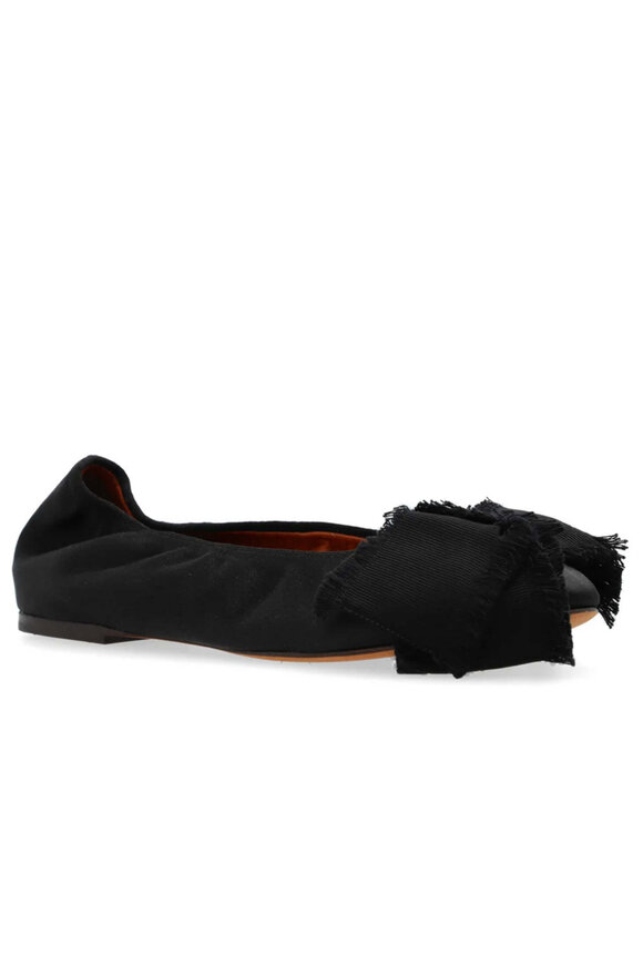 Lanvin Black Bow Detail Ballet Flat - view 1