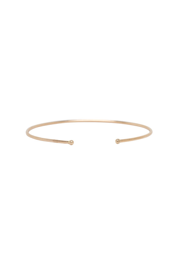 Kai Linz - 14K Rose Gold Pave Black Rhodium bangle