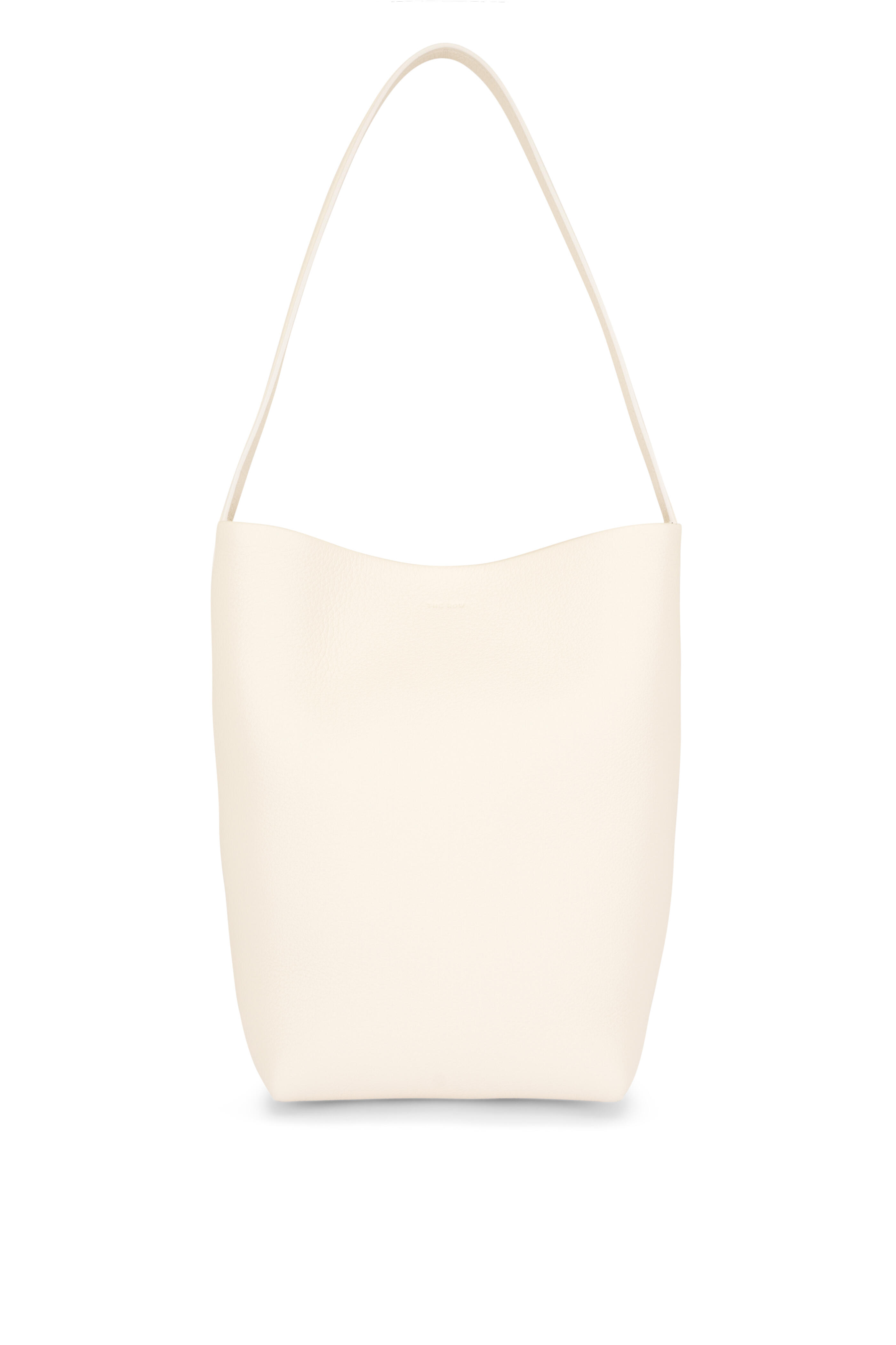 The Row - Medium N/S Park Ivory Leather Tote