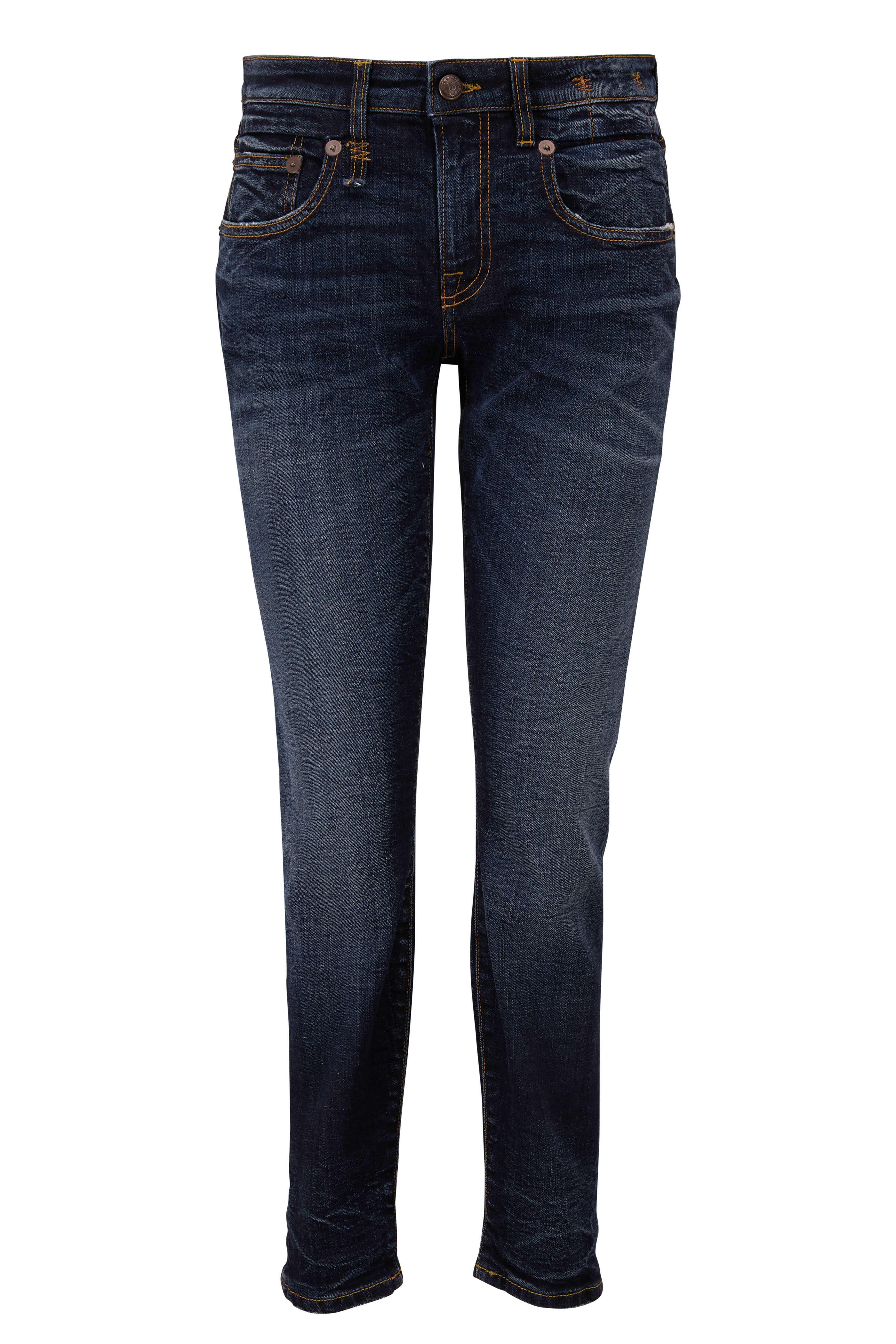 R13 Boy Howell Indigo Mid Rise Skinny Jean Mitchell Stores