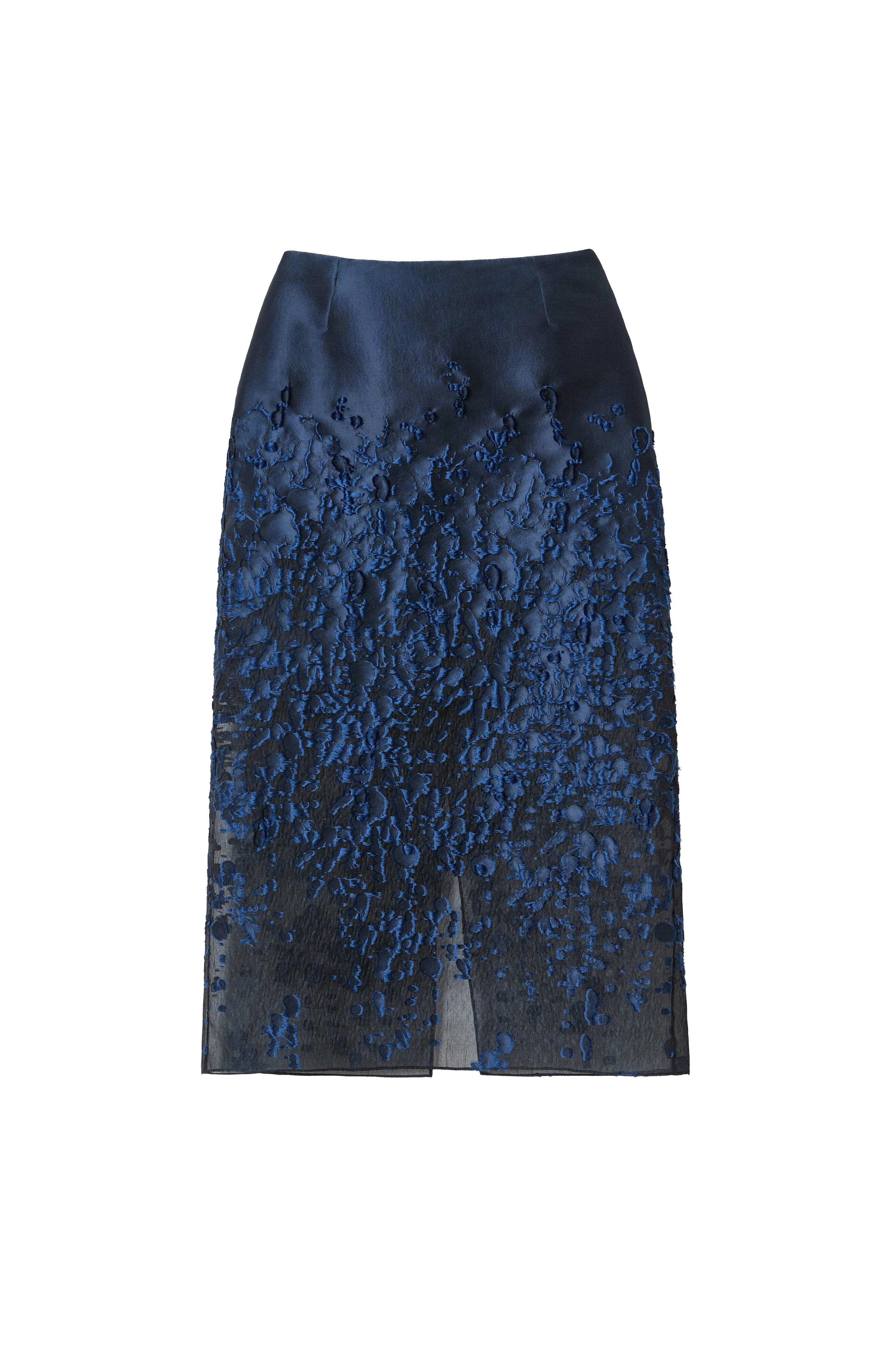 Lafayette 148 New York - Lido Blue Speckled Glaze Dégradé Fil Coupé Skirt
