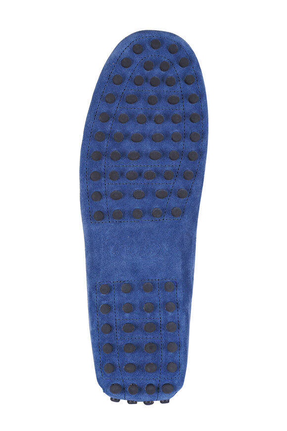 Tod's Mocassino Blue Suede Penny Loafer - view 5