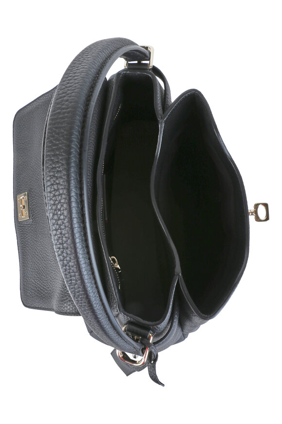 Valentino Garavani - Twiny Black Leather Shoulder Bag
