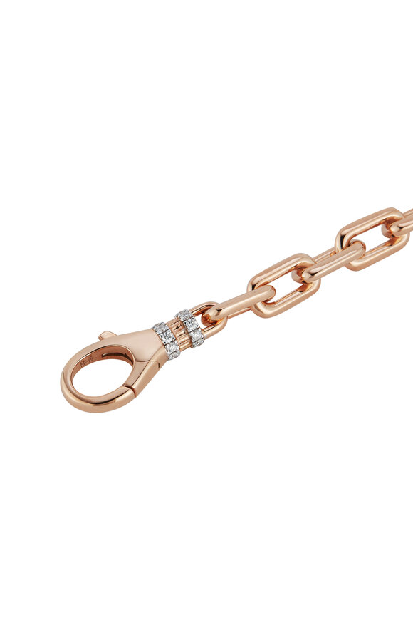 Walters Faith - Clive 18K Rose Gold Bracelet with Diamond Clasp