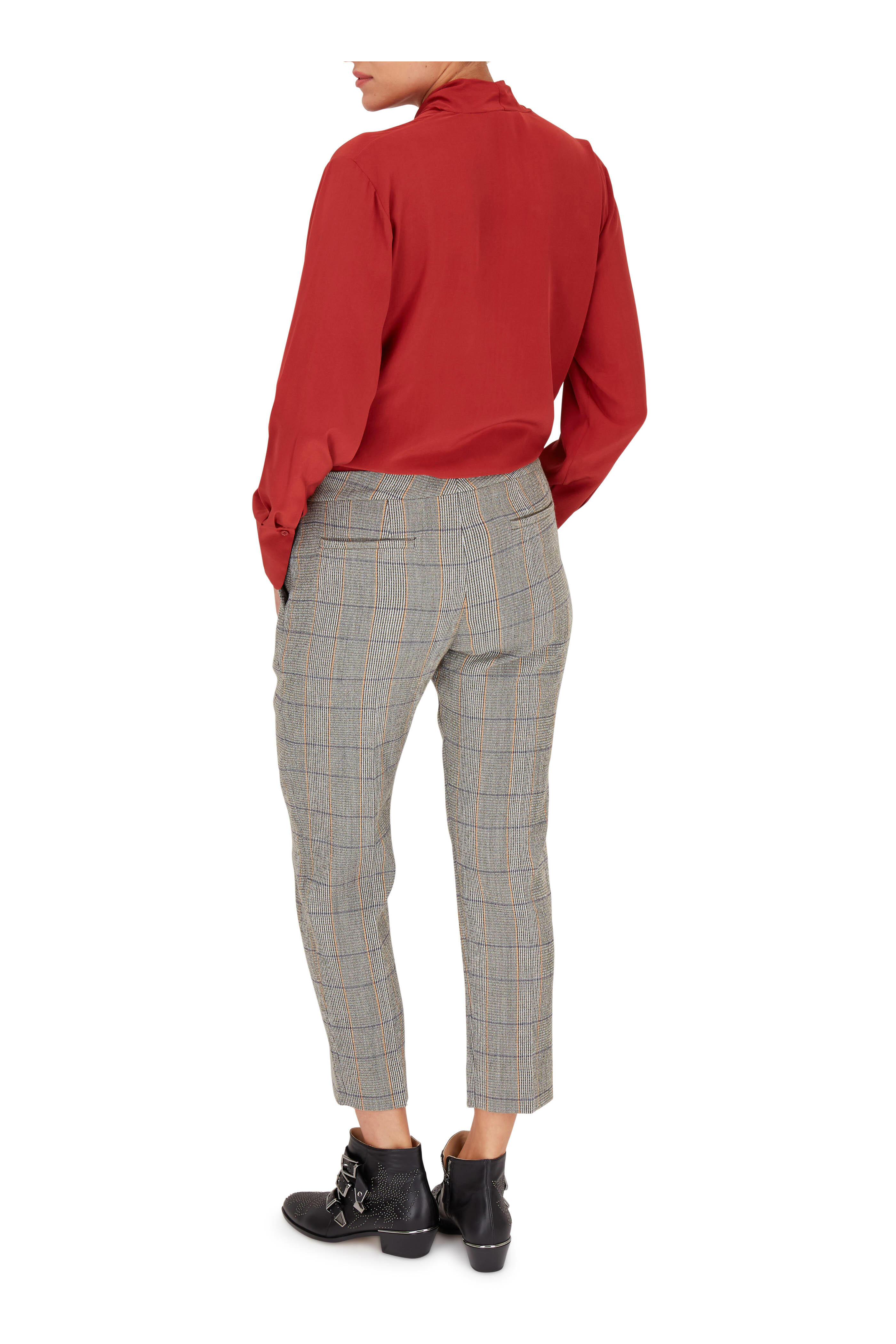 Chloé - Susanna Black Leather Studded Ankle Boot, 50mm