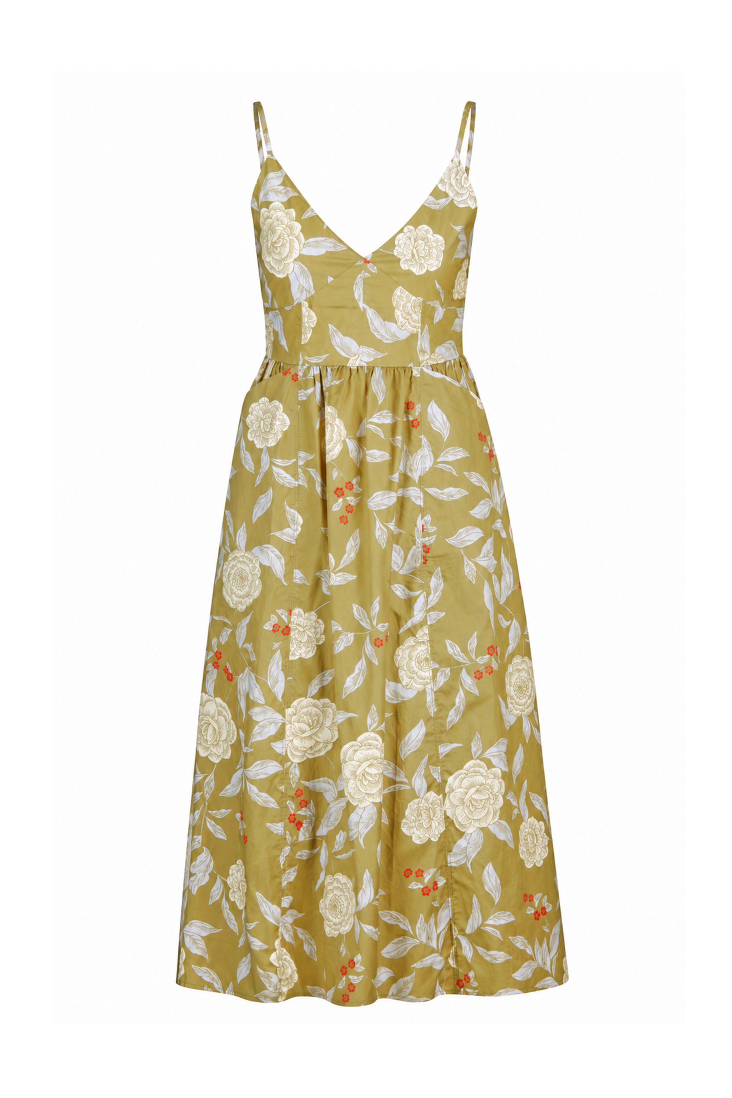 Tanya Taylor - Vivien Artichoke & Lilac Midi Dress - view 1
