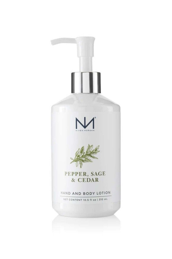 Niven Morgan Pepper, Sage & Cedar Hand & Body Lotion - view 1