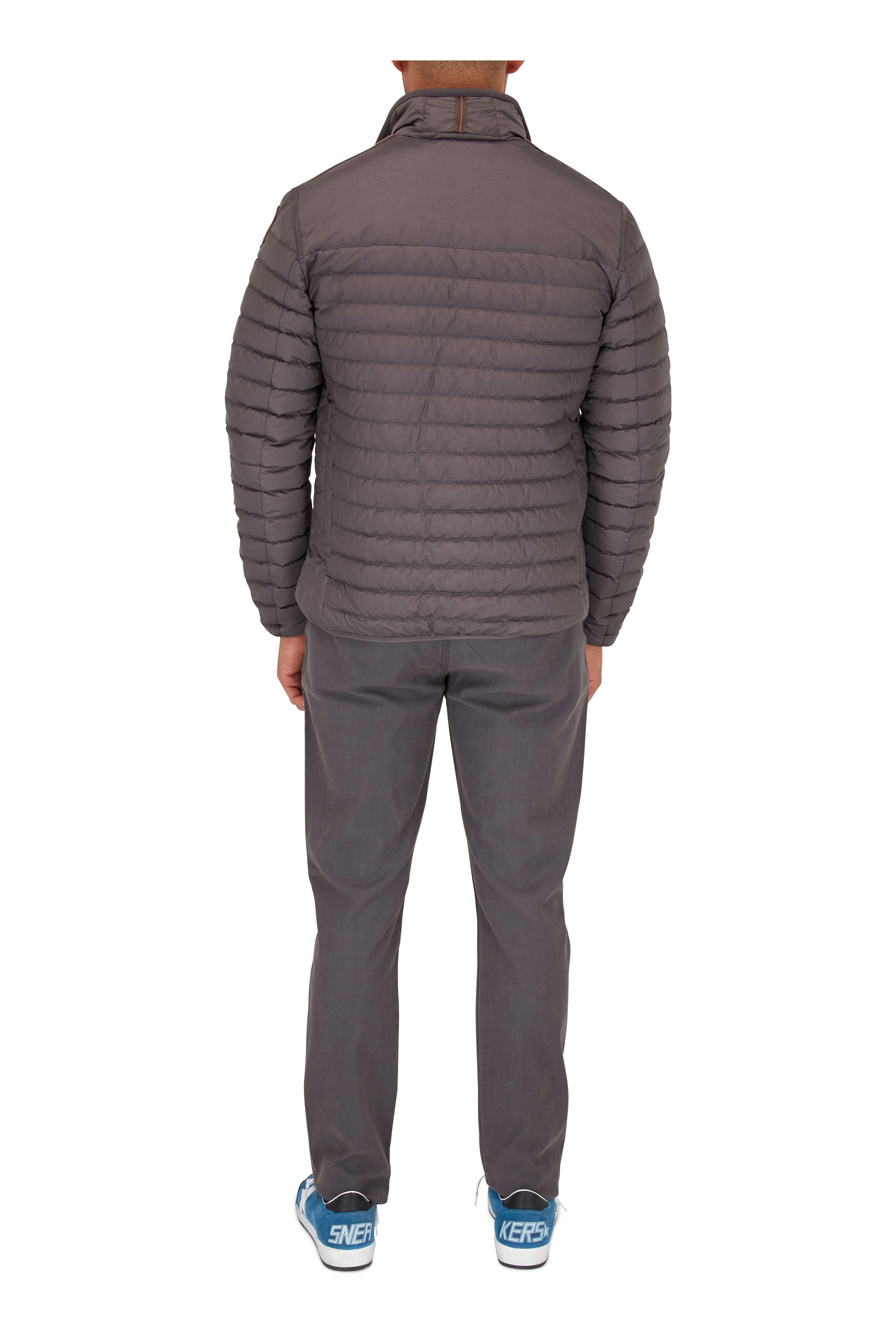 PARAJUMPERS☆クラシック ショート丈 ダウンジャケット GREY Parajumpers - Winter Tripper August Gray Quilted Down Jacket