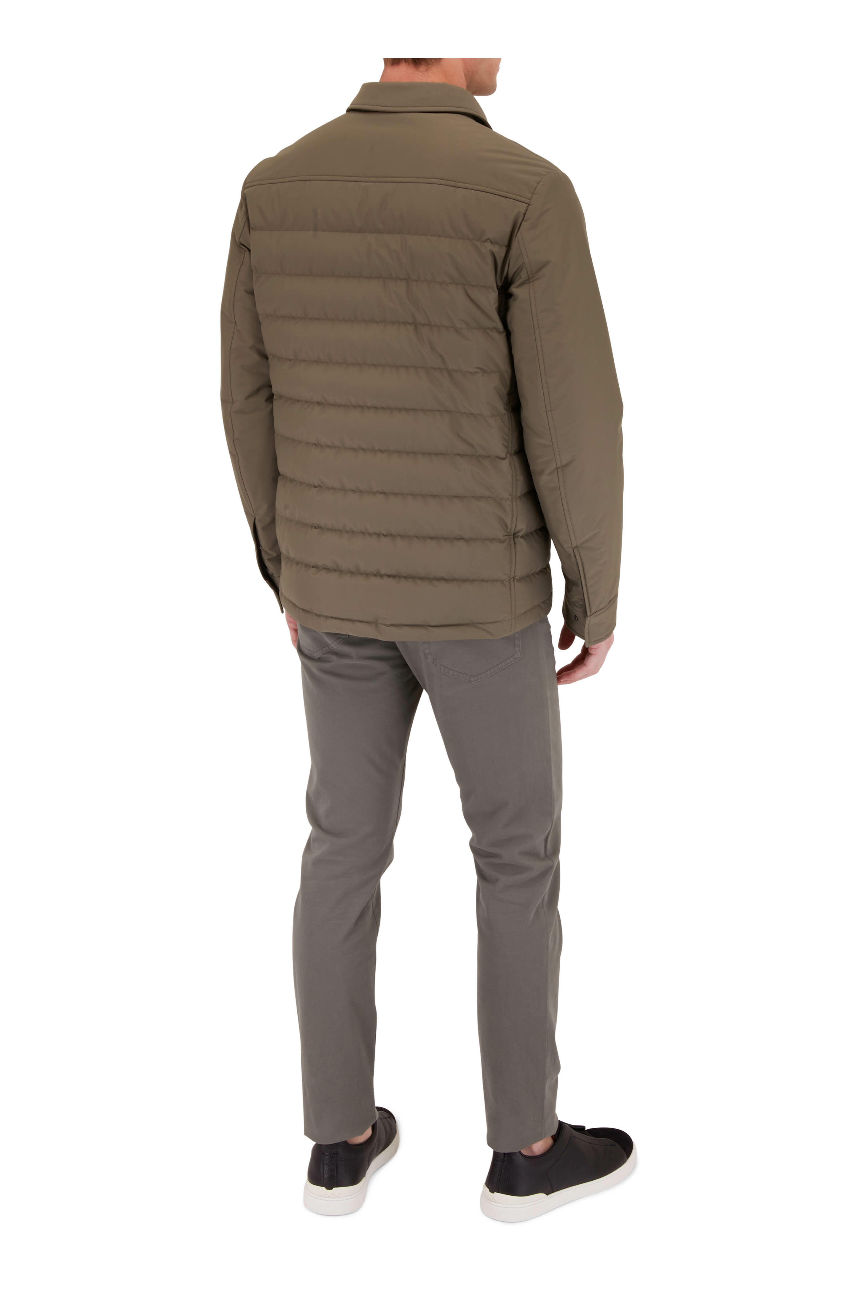 Zegna - Gray Green Five Pocket Pant