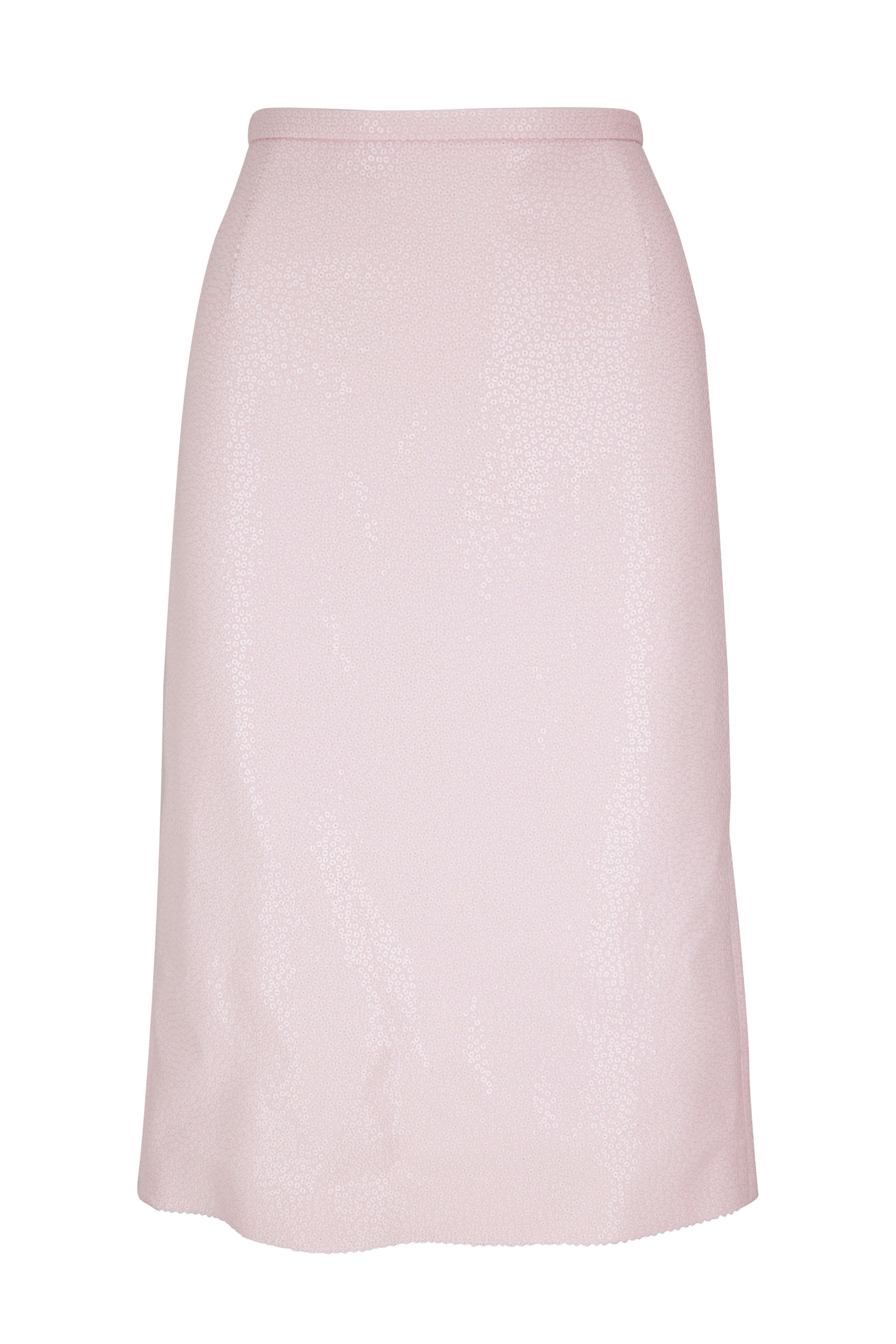 Michael Kors Collection - Pink Embellished Pencil Skirt