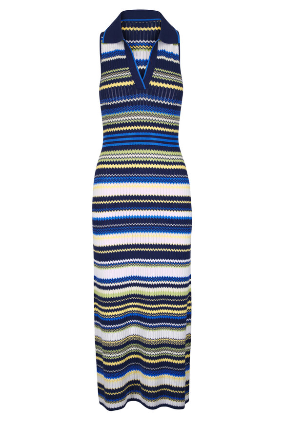 Simkhai Kerrin Multicolor Stripe Knit Midi Dress - view 1