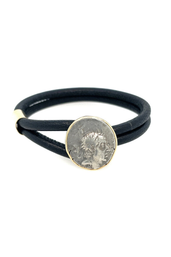 Ellen Hoffman Ancient Greek Drachma Coin Bracelet