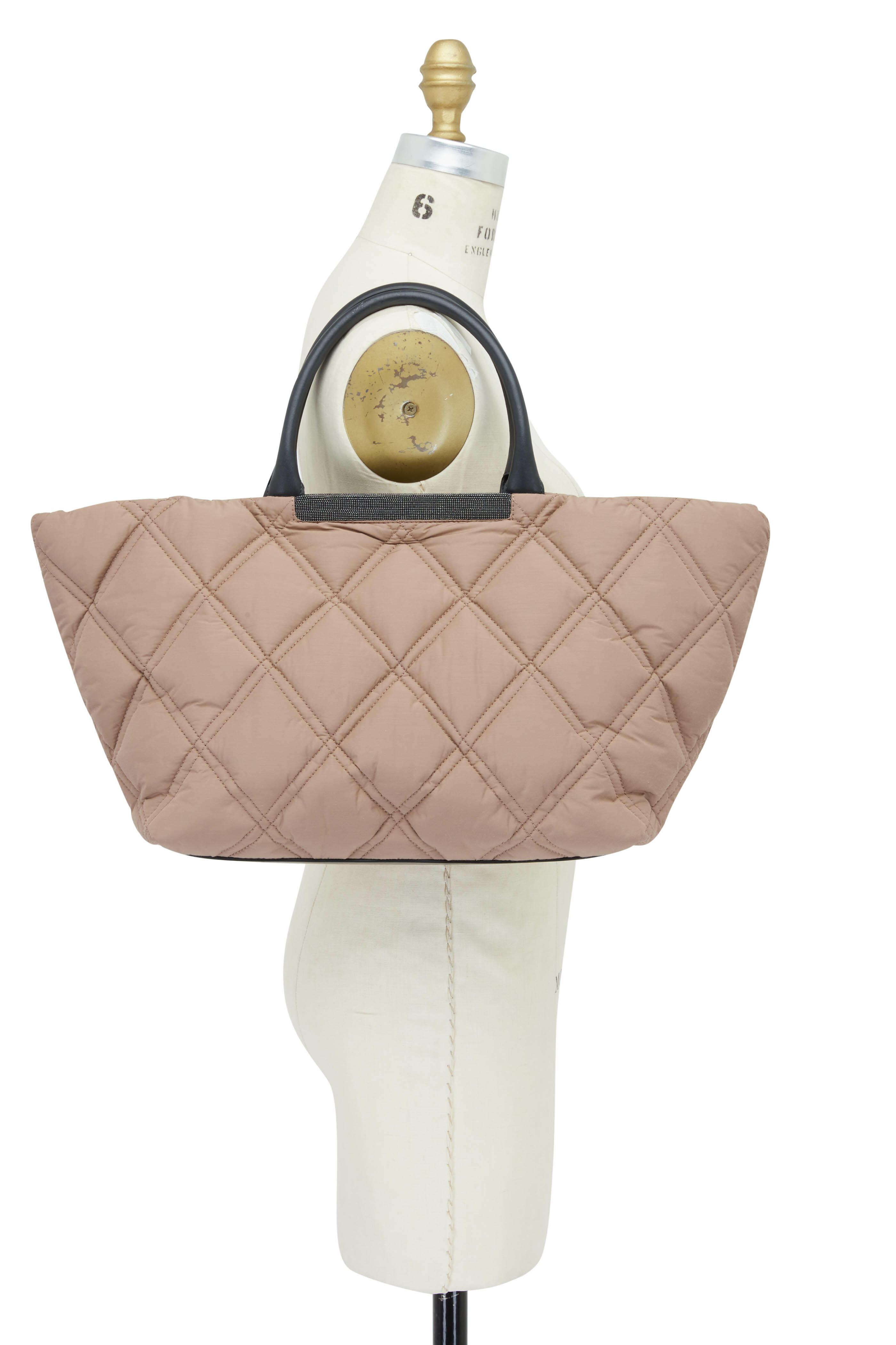 Chanel Grey Raffia Deauville Messenger Bag Chanel