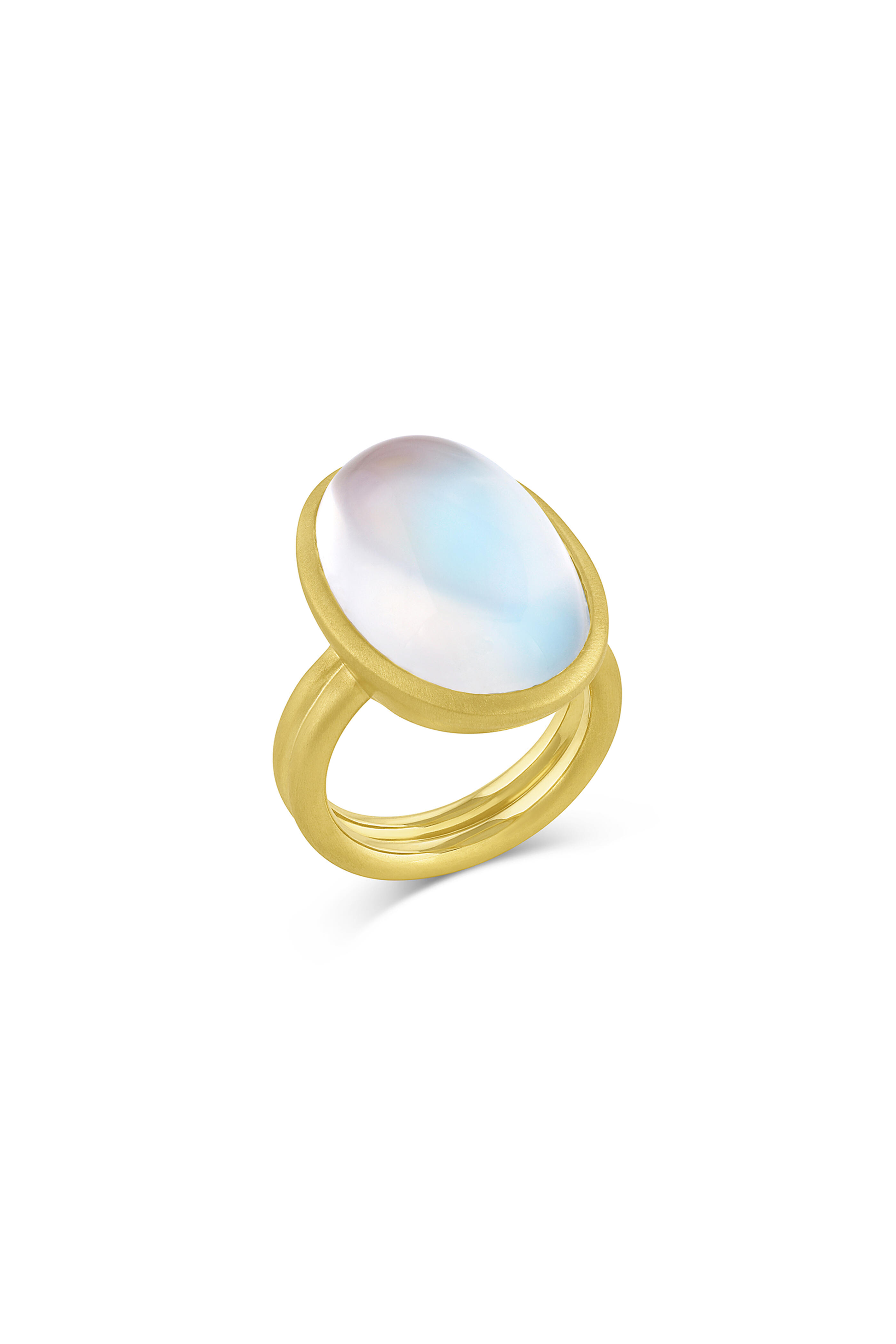 Leigh Maxwell - 18k Yellow Gold Puffed Cabochon Ring - view 2