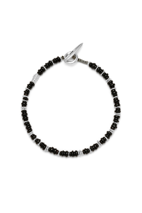 M. Cohen Sterling Silver Onyx Pillon Bracelet - view 2