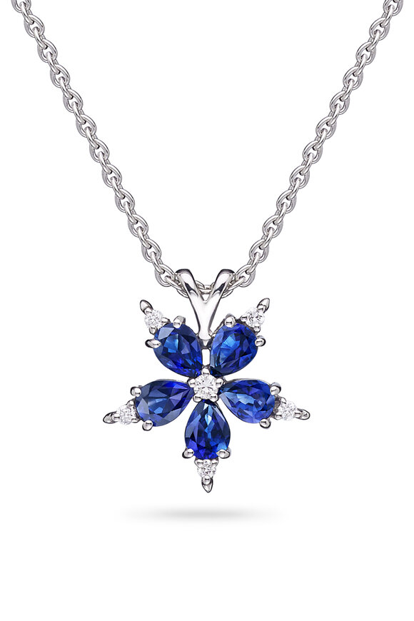 Paul Morelli Stellanise Sapphire & Diamond Pendant Necklace