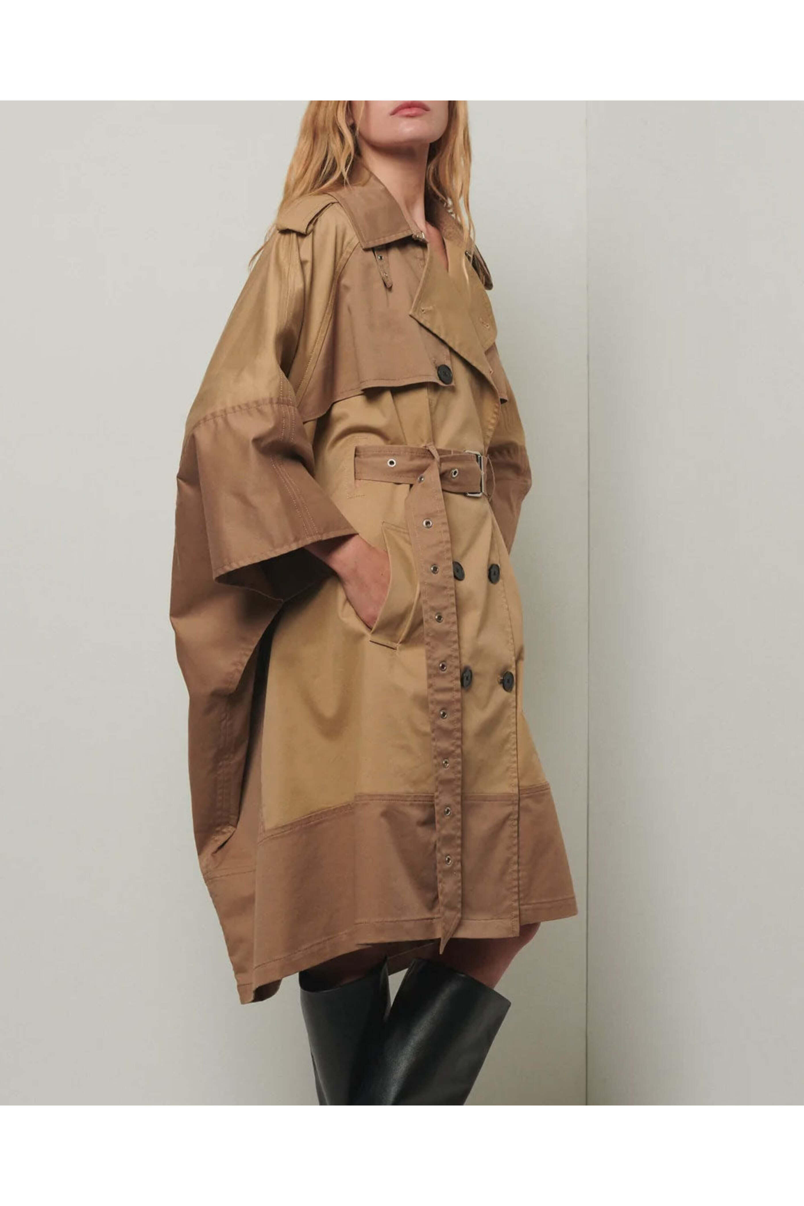 Derek Lam - Tan Douglas Trench Cape