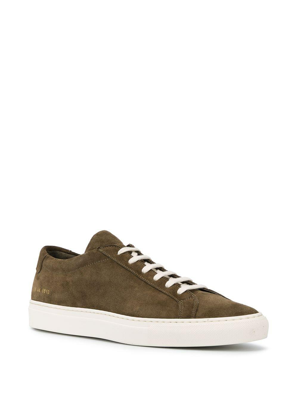 Common Projects - Achilles Olive Suede Low Top Sneaker