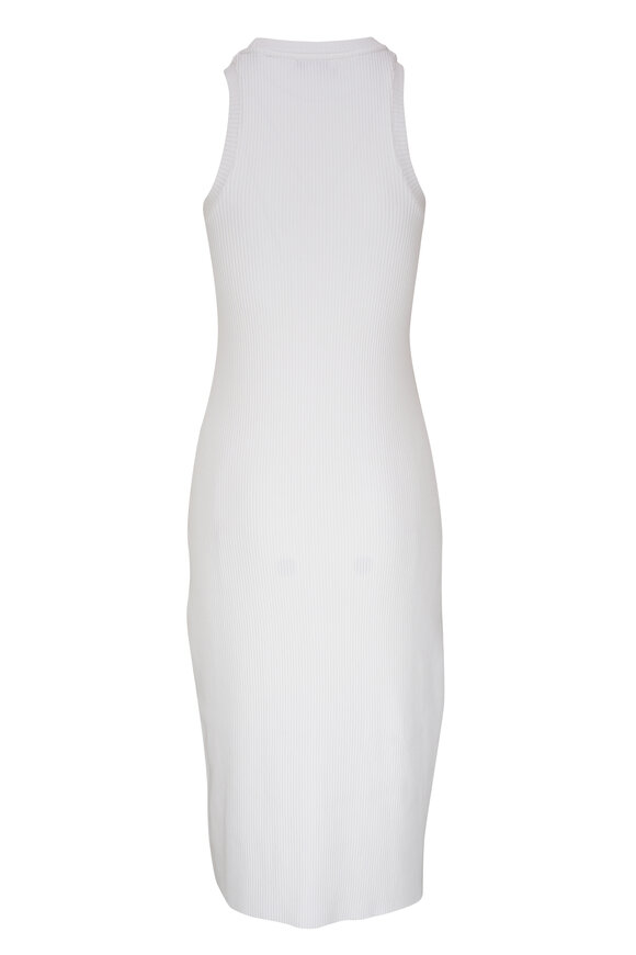 Vince - White Ribbed Tank Dress 