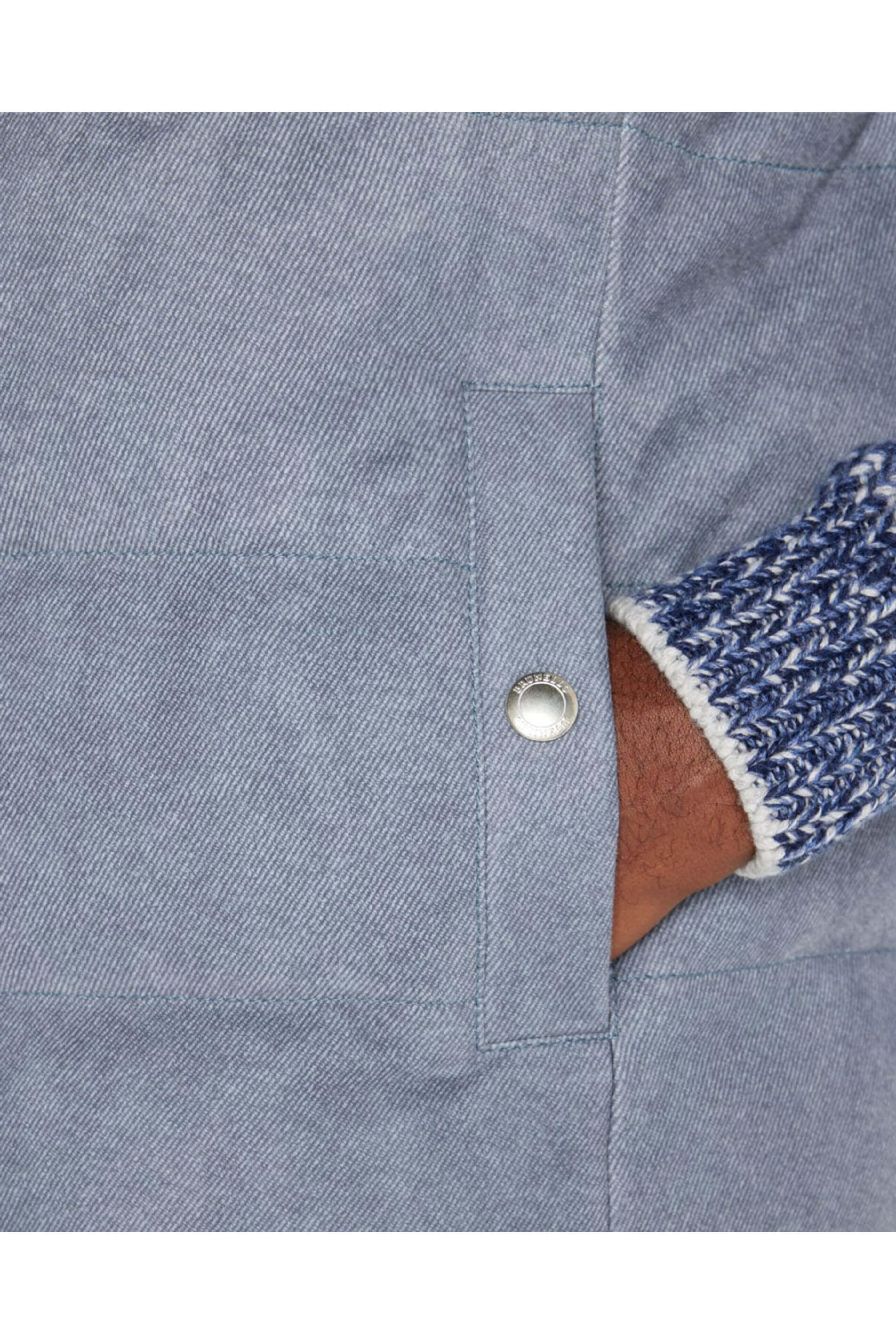 Brunello Cucinelli - Ocean Blue Textured Suede Vest