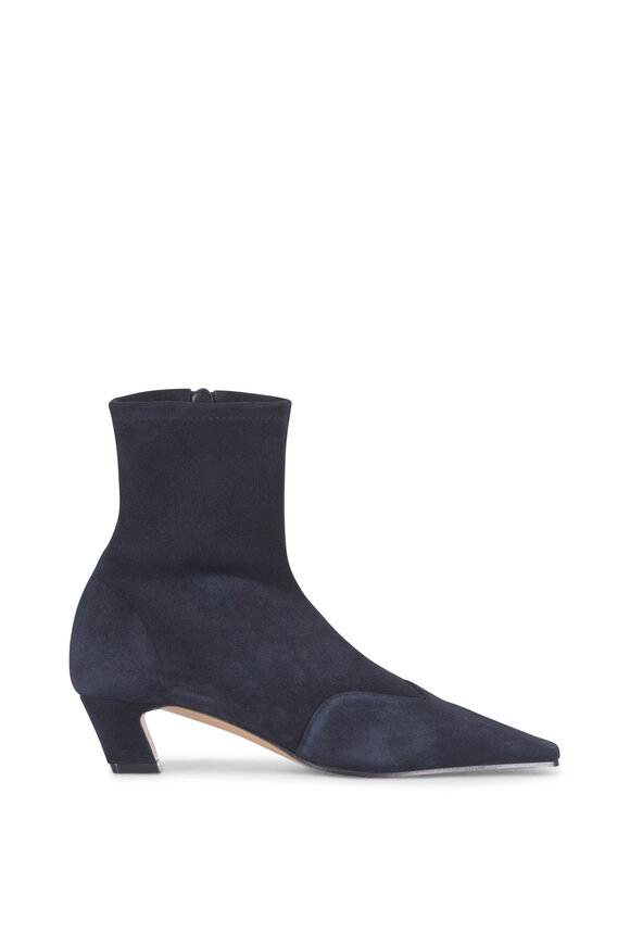 Khaite Nevada Midnight Stretch Suede Boot, 40mm - view 2