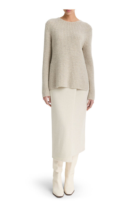 Vince - Biscuit Donegal Cashmere Tunic Sweater