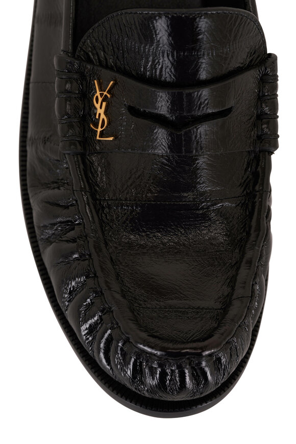 Saint Laurent - Le Loafer Black Leather Penny Loafer, 15mm