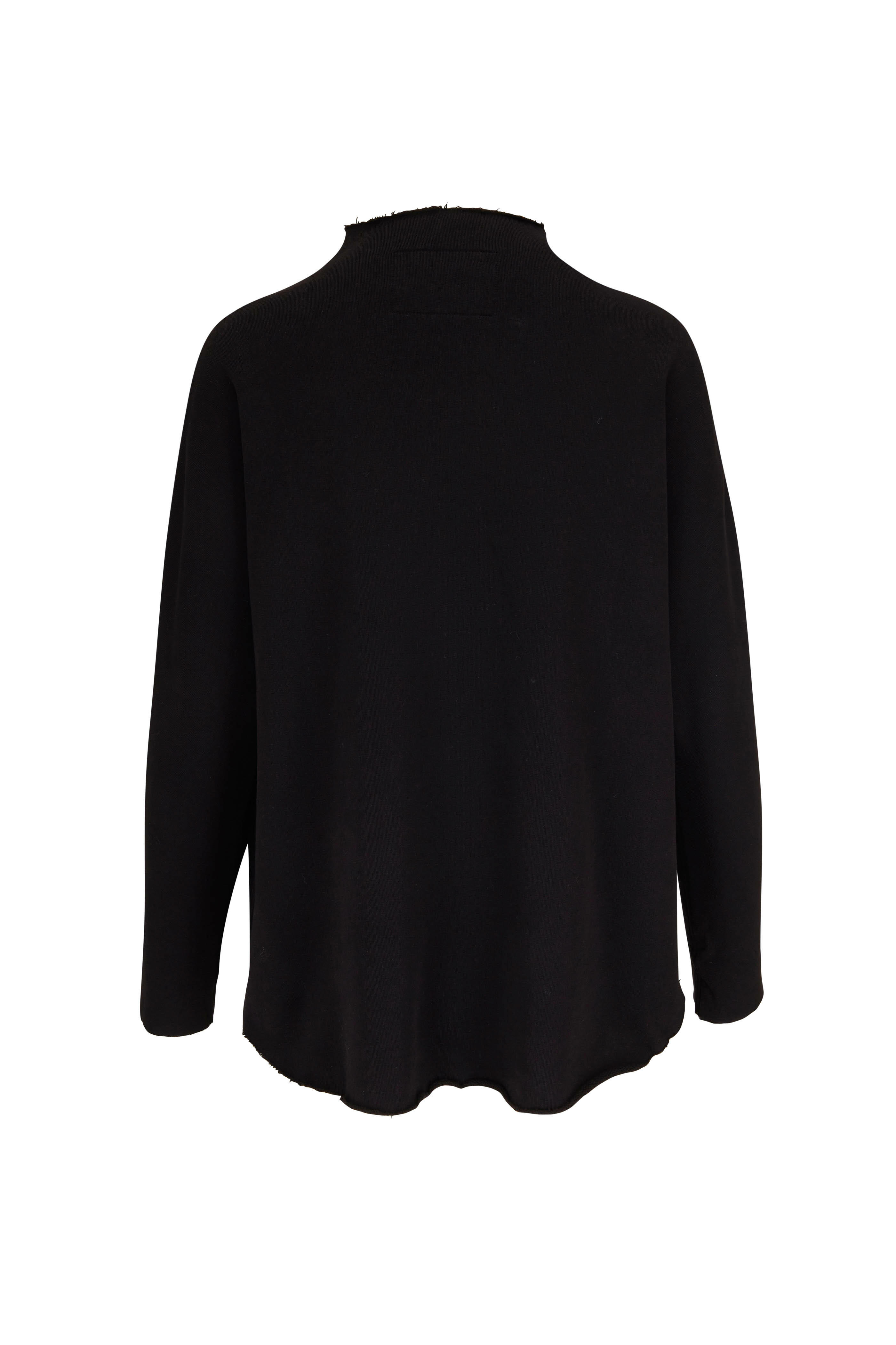 Frank u0026 Eileen - Black Funnel Neck Sweatshirt | Mitchell Stores