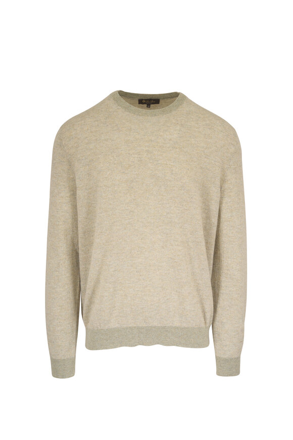 Loro Piana Tansy Forest Fog Cashmere & Silk Sweater - view 1